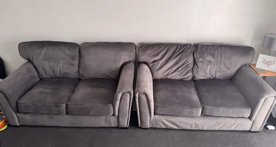 2 Double Charcoal Sofas