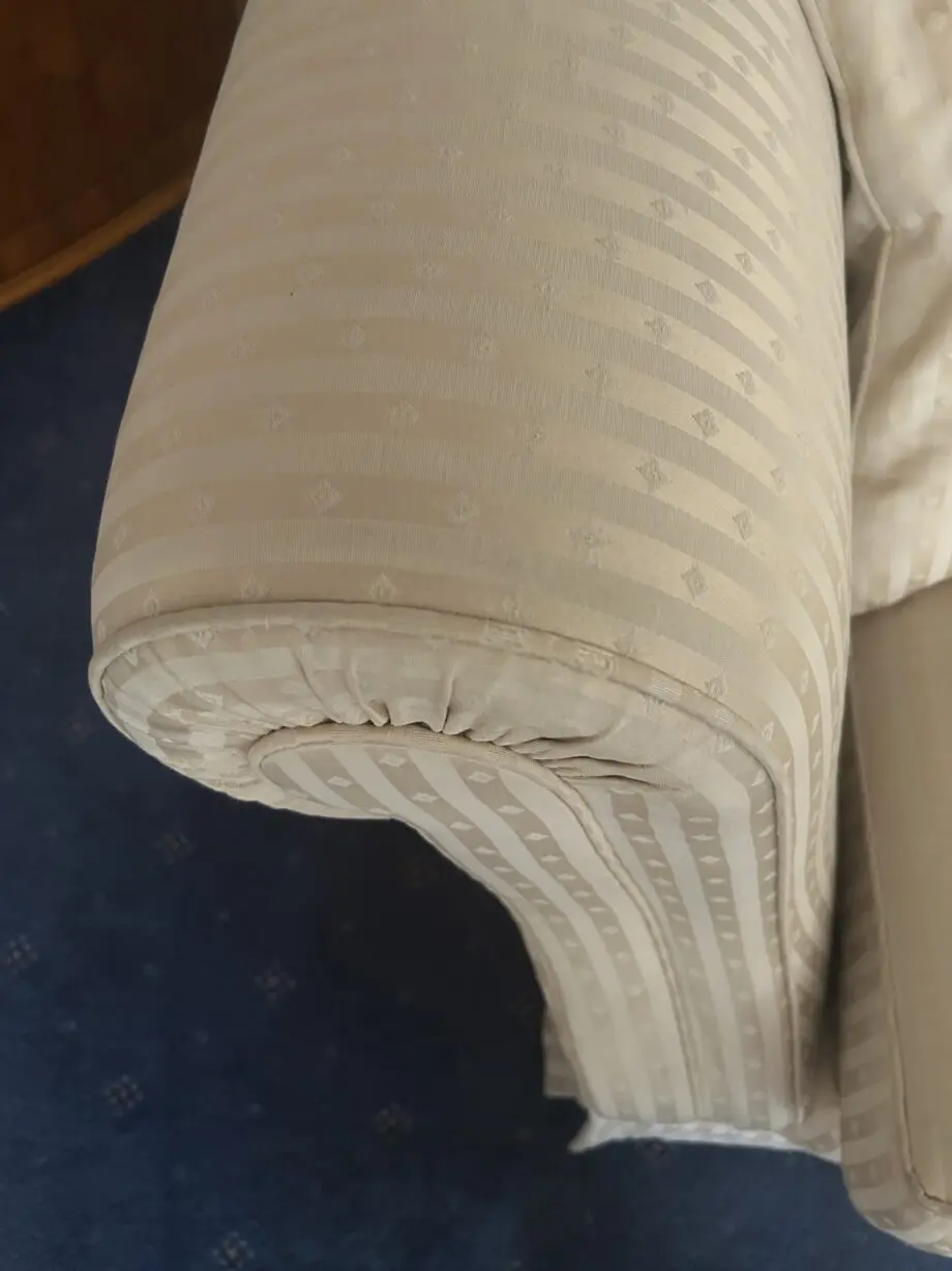Duresta cream ivory fabric sofa