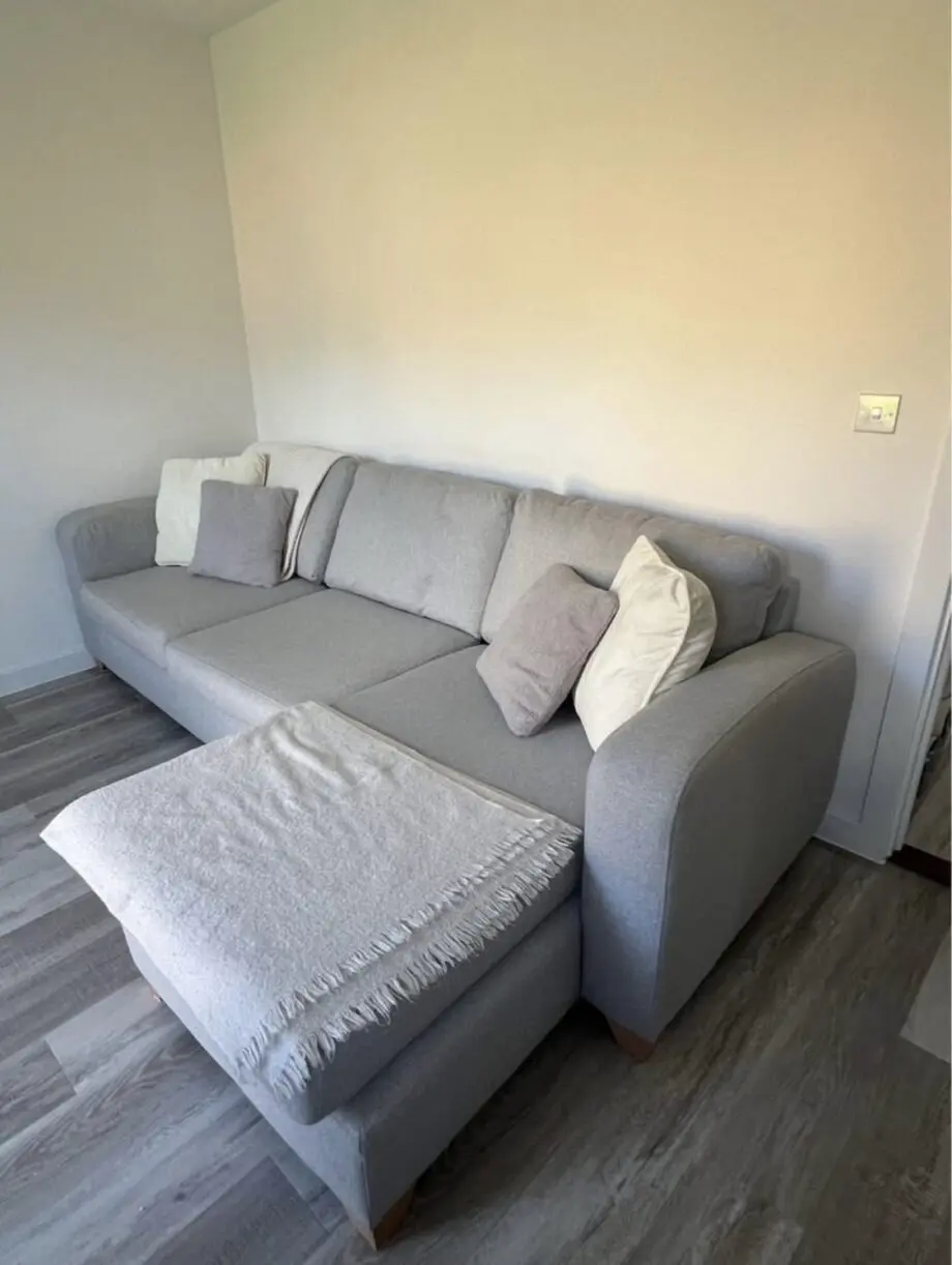 DFS grey Layla corner Sofa