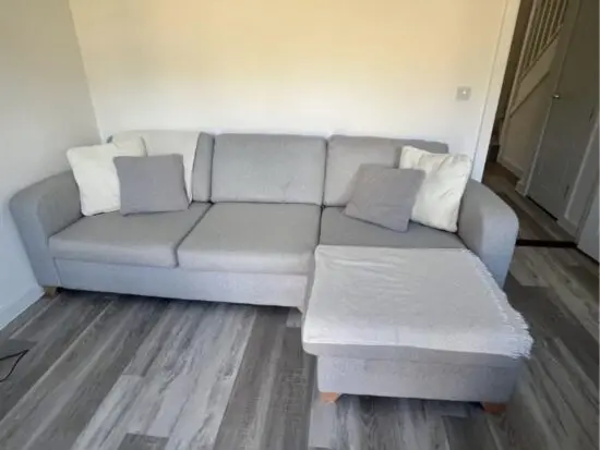 DFS grey Layla corner Sofa