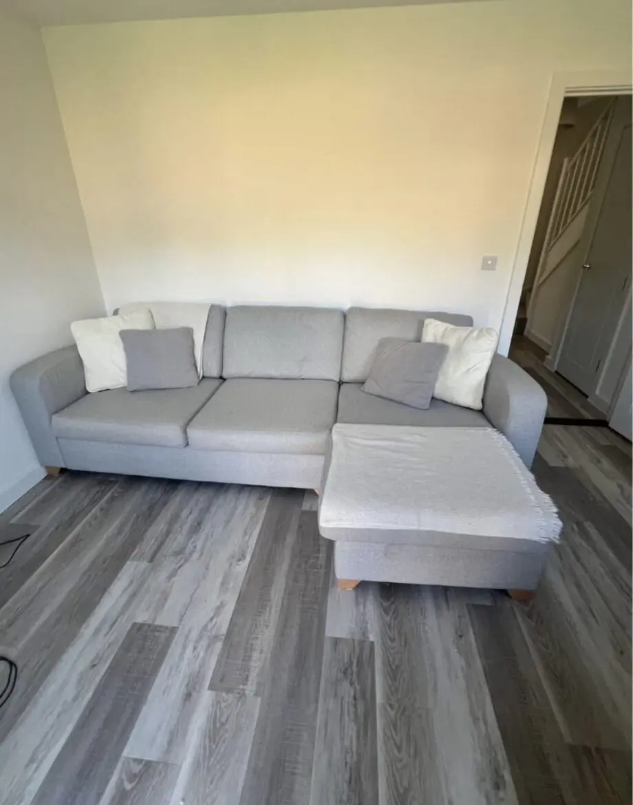DFS grey Layla corner Sofa