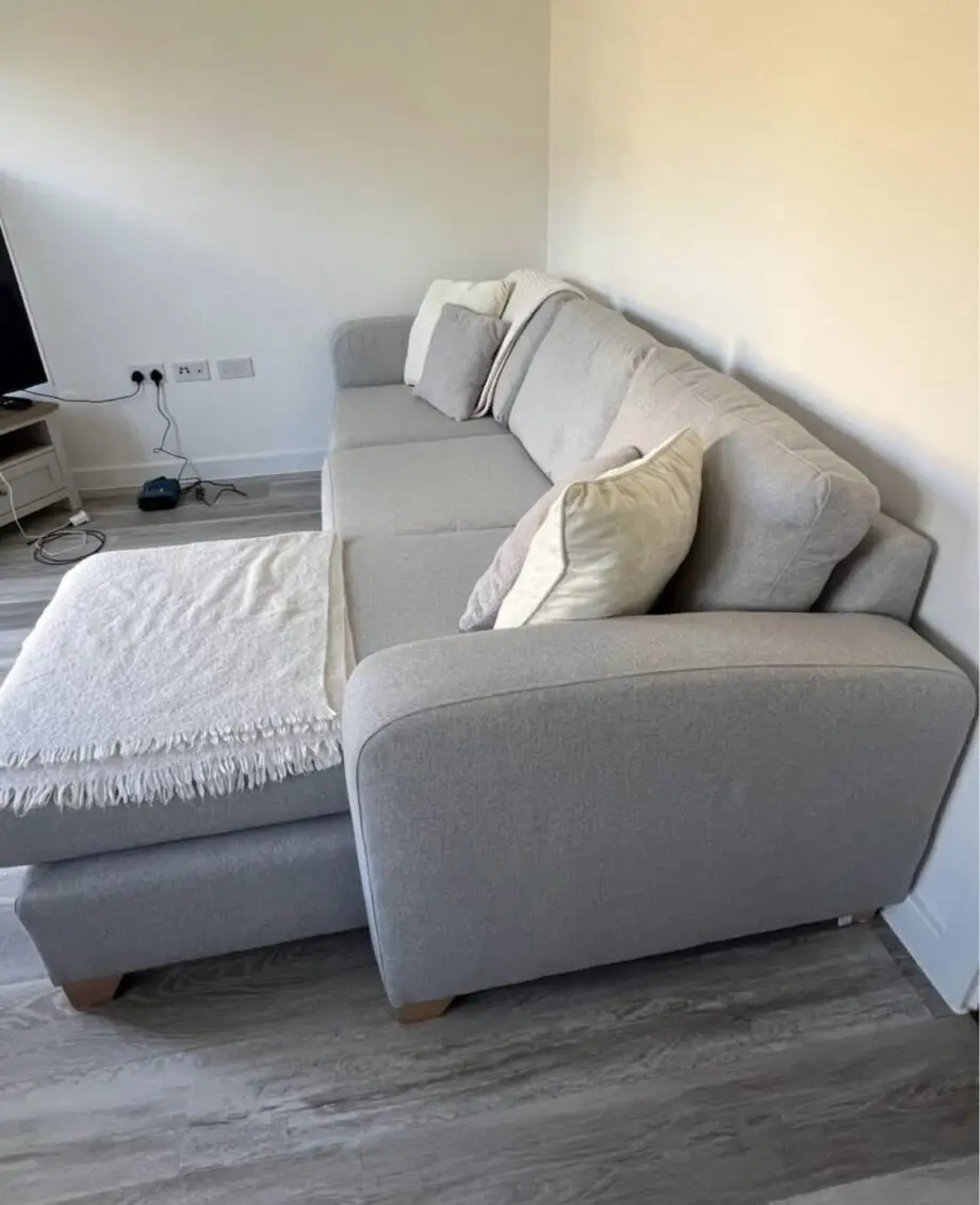 DFS grey Layla corner Sofa