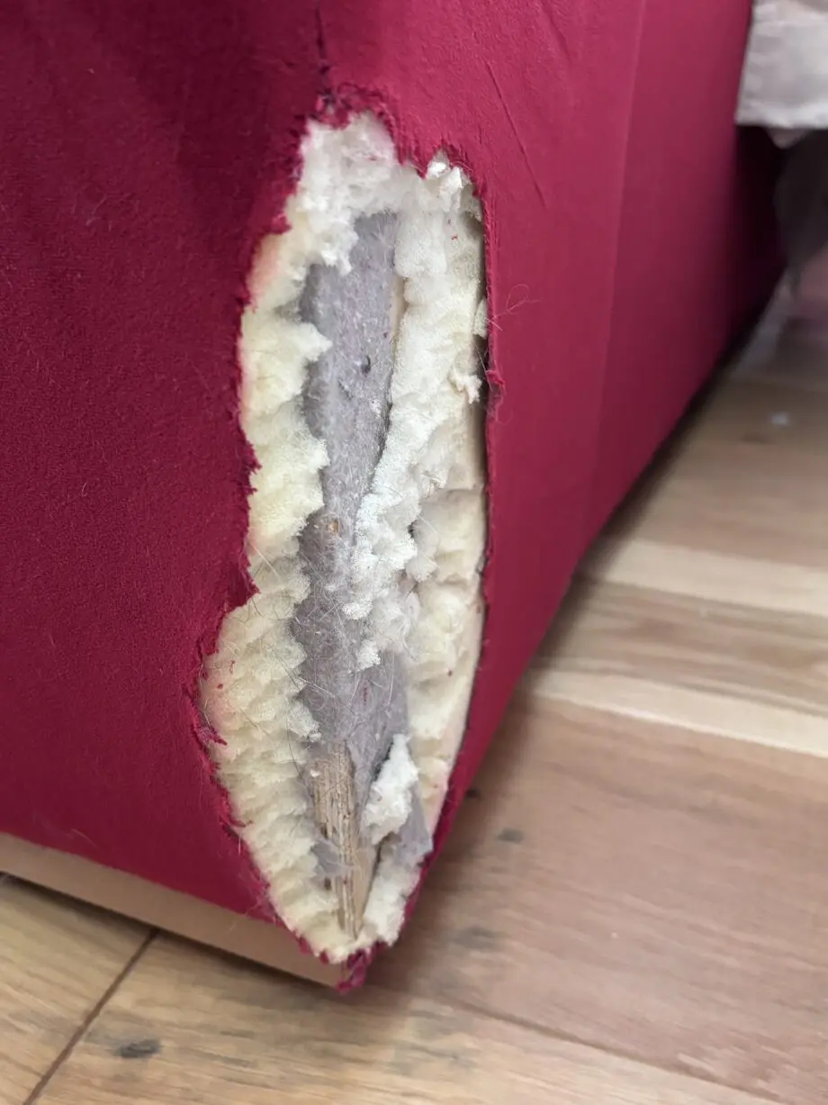 Darlings Of Chelsea Red Velvet L Shaped Sofa