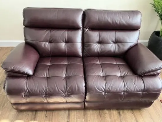 Genuine Lazyboy Real Leather 2 seater sofa