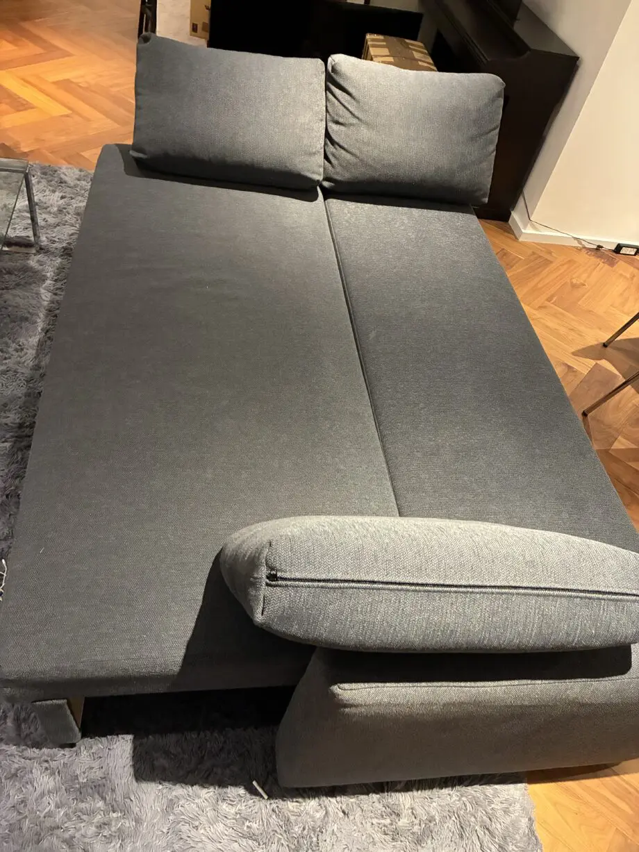Navy blue 3 seater sofa bed