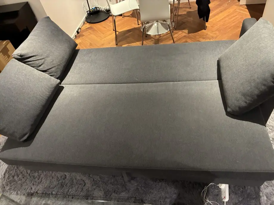 Navy blue 3 seater sofa bed