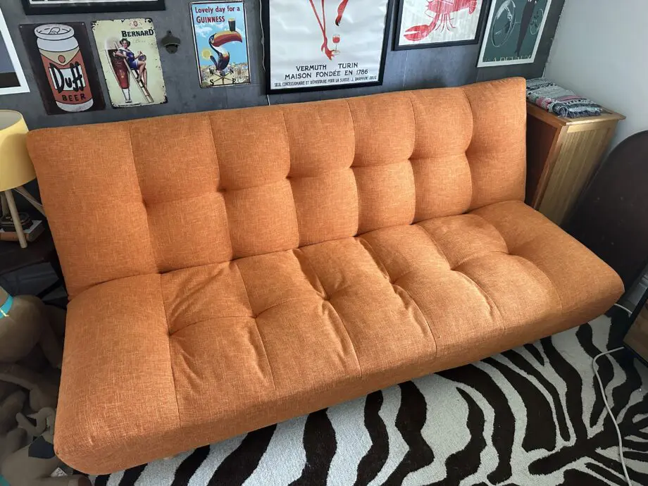 Habitat Orange sofa bed