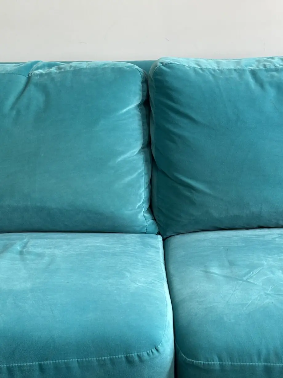 Loaf Sofa - Large Jonesy Sofa in Belize Cleve Velvet with Tall Legs