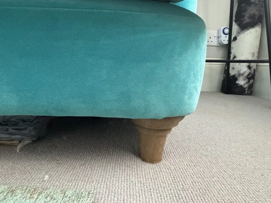 Loaf Sofa - Large Jonesy Sofa in Belize Cleve Velvet with Tall Legs