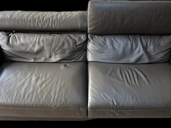 100% Genuine Leather Sofa 2.5 seater (read descriptions)