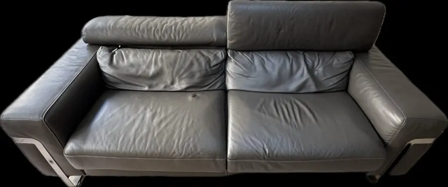 100% Genuine Leather Sofa 2.5 seater (read descriptions)