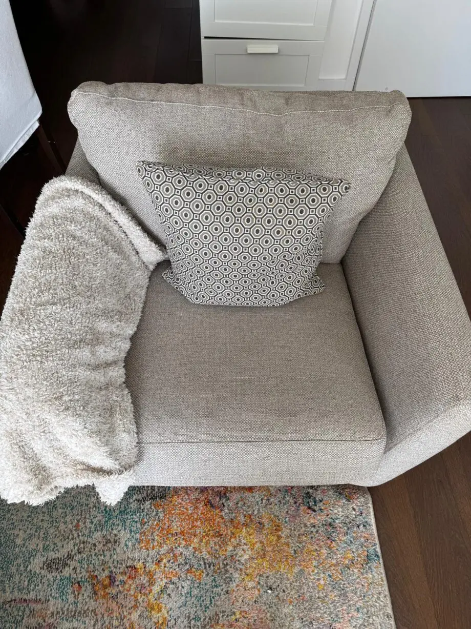 DFS Longbeach 3 seat LHF Sofa Chaise, Arm chair and Footstool with Storage