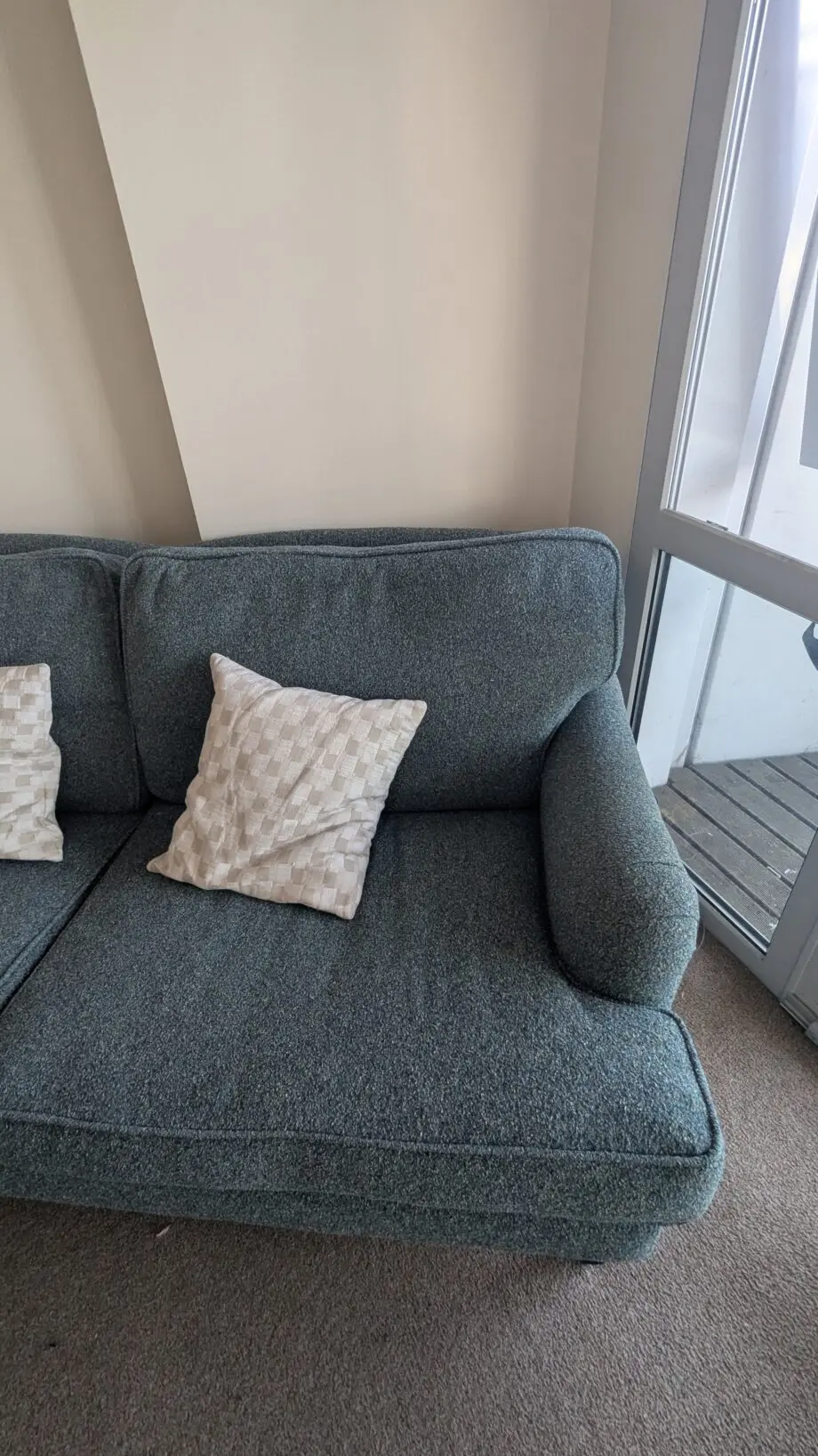 Bluebell 2.5 Seat Sofa (breaks down) in Peacock Plush Tweed Boucle