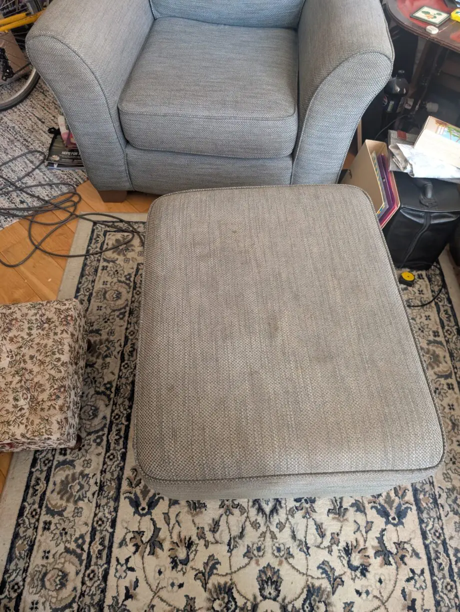3 Piece Set, 2 seater sofa, large chair and footstool