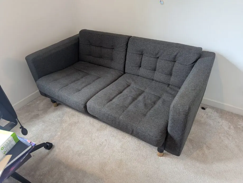 IKEA Gunnared dark grey LANDSKRONA 2-seat sofa