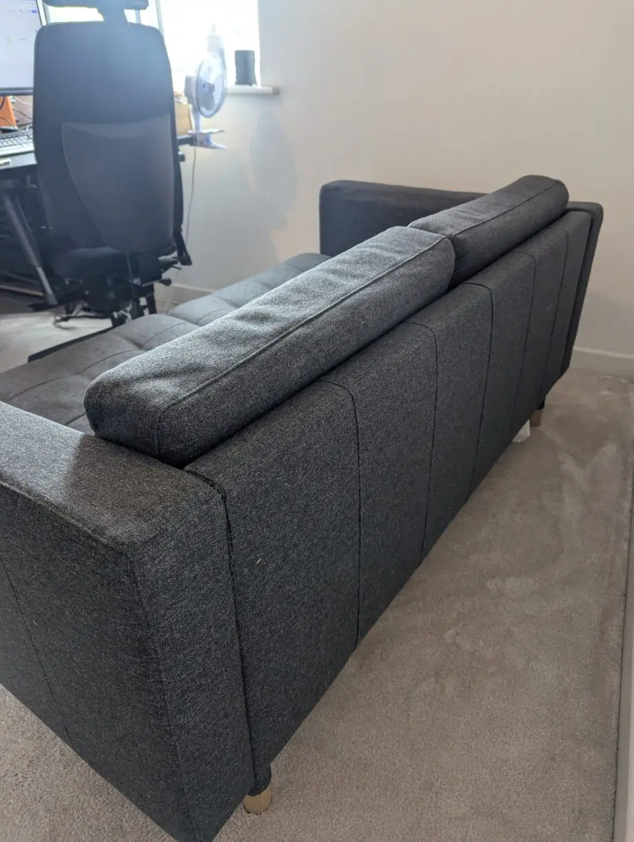 IKEA Gunnared dark grey LANDSKRONA 2-seat sofa
