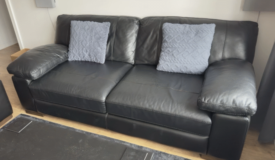 3-Seater Leather Sofa and Arm chair