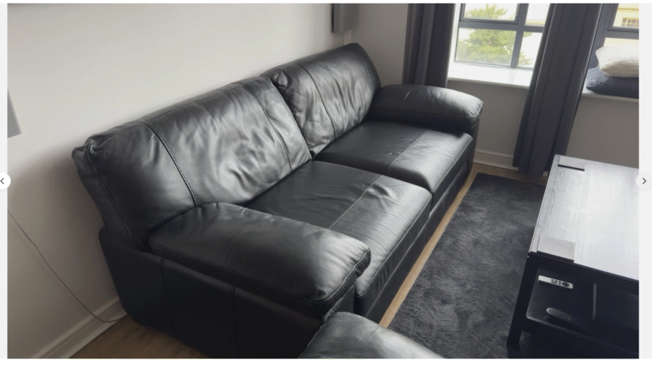 3-Seater Leather Sofa and Arm chair