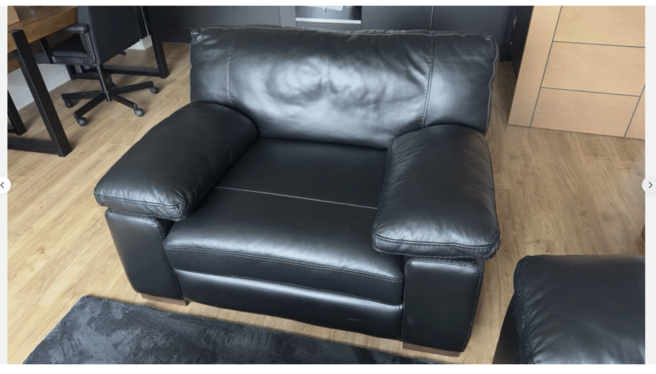 3-Seater Leather Sofa and Arm chair