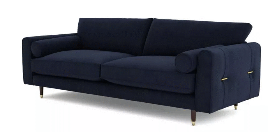 DFS Ted Baker HIghgate Velvet Grande Sofa - AS NEW CONDITION