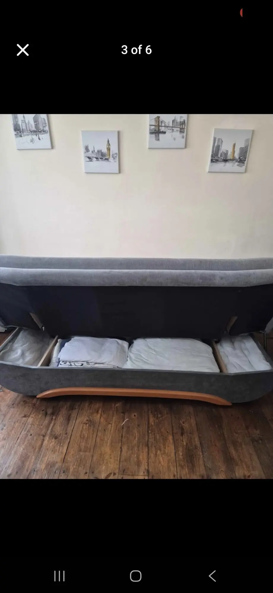 Sofabed with storage
