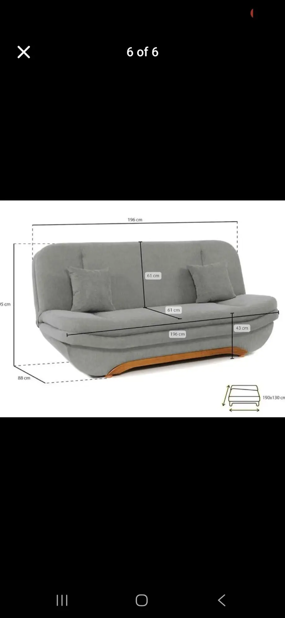 Sofabed with storage