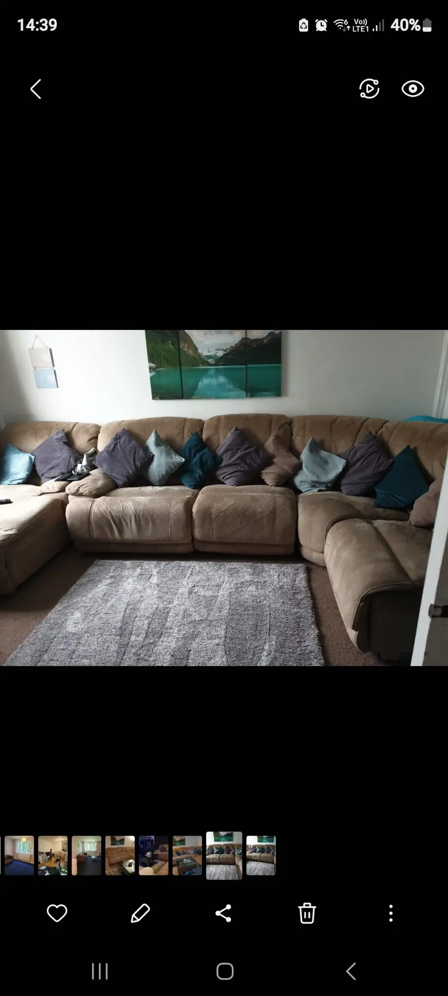 Dfs u shape sofa