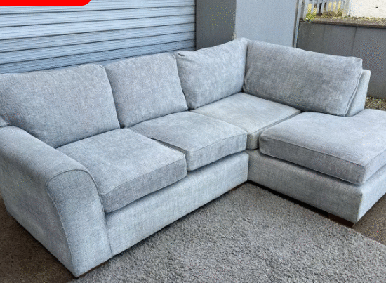 4 seater L shape high back sofa