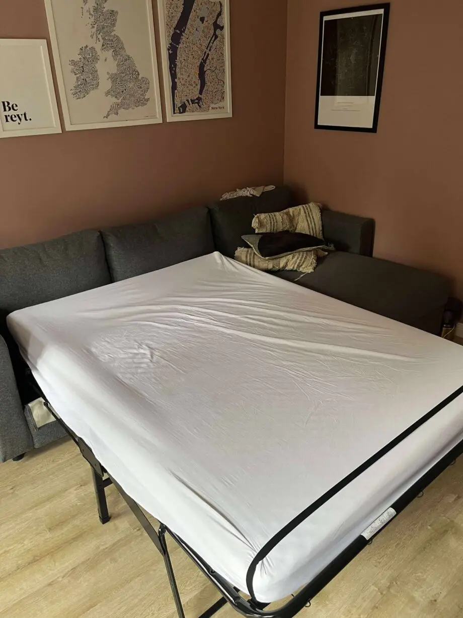 Ikea VIMLE 3-Seat Sofa Bed With Chaise Longue (Grey)