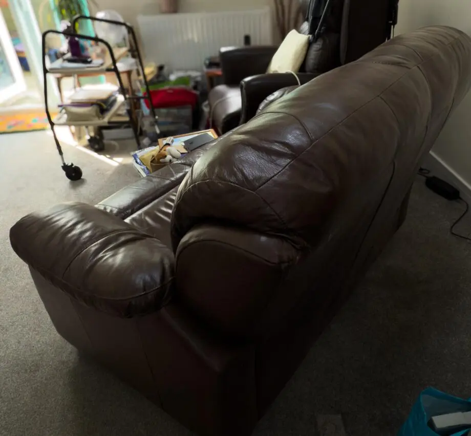 Harveys Brown leather 2 seater sofa