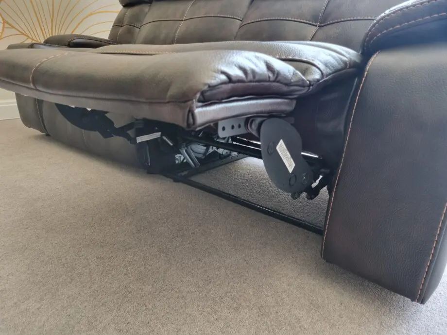 Brown leather Langdale corner sofa