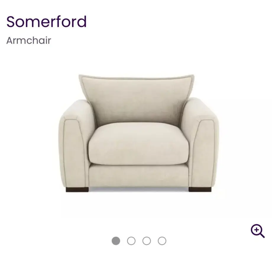 DFS Cream Somerford Armchair