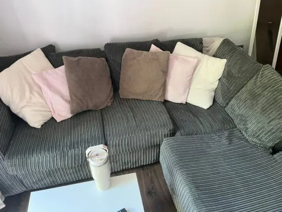 Grey corner sofa