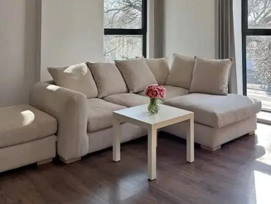 Chelsea Corner Sofa + Footstool For Sale