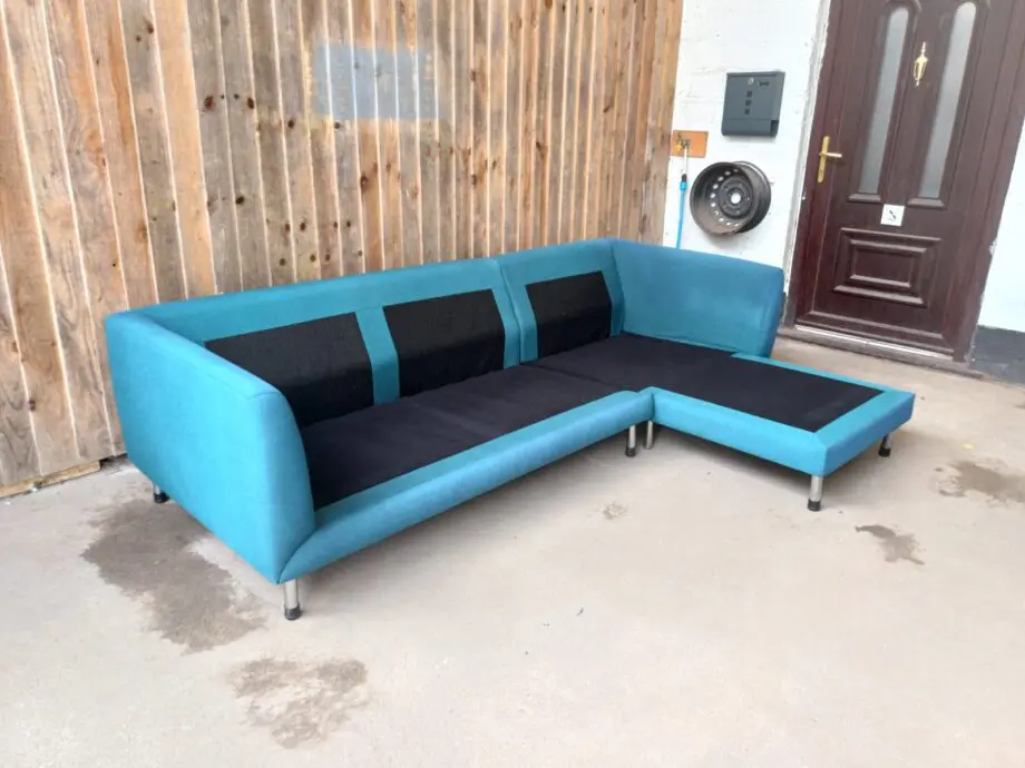 IKEA L Shape Teal Sofa FREE DELIVERY #133