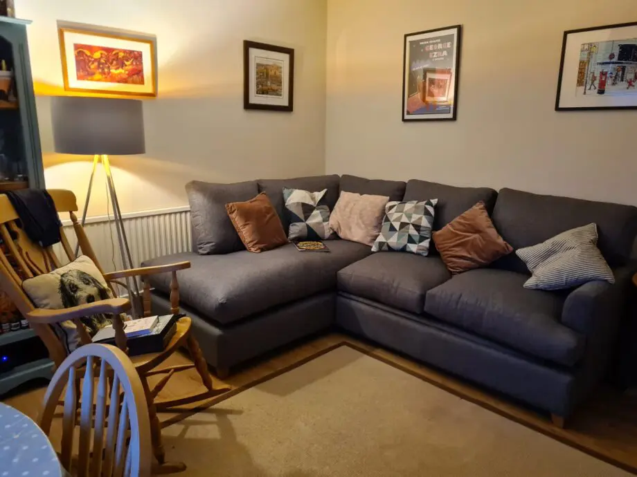 Willow & Hall - Grey - Alderton Chaise Corner Sofa Bed