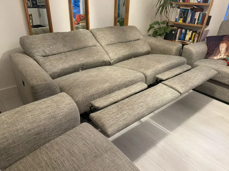 Luxurious 3-Piece Electric Reclining Sofa Set – Perfect for WFH or TV Nights!
