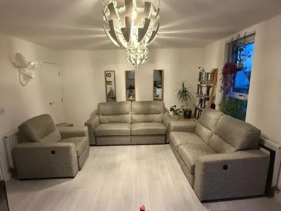 Luxurious 3-Piece Electric Reclining Sofa Set – Perfect for WFH or TV Nights!