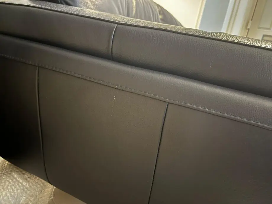DFS 3-Seater Axel Sofa Navy Blue Leather