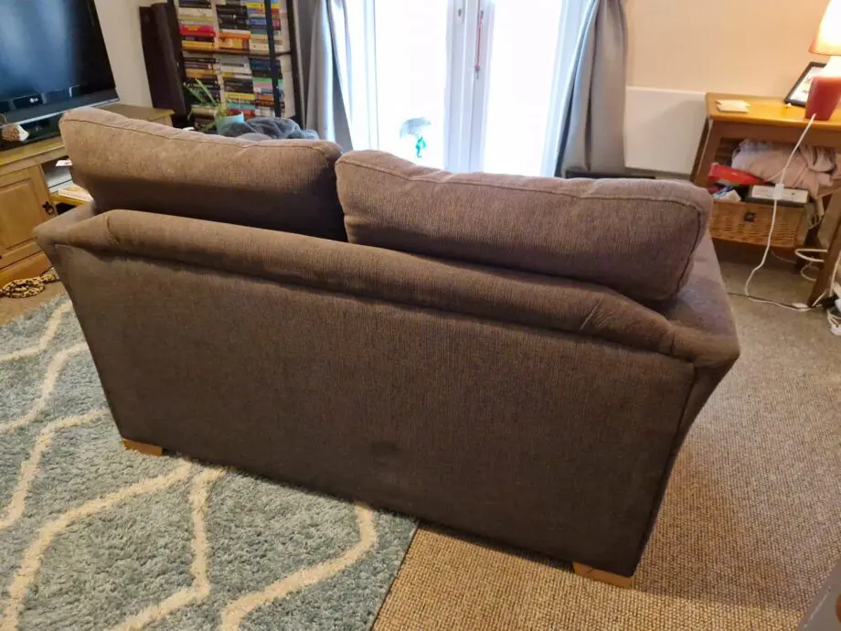 Grey/black two seater sofa