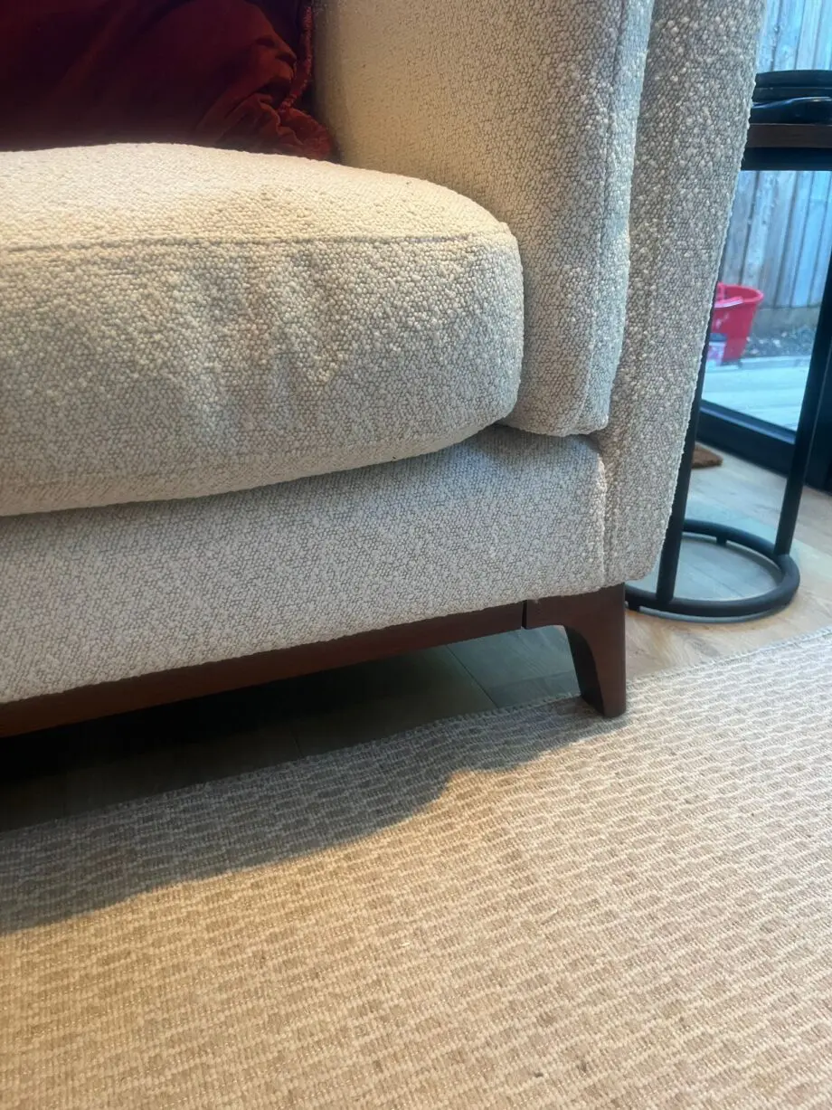 John Lewis Medium 2 Seater Sofa Boucle with Dark Legs