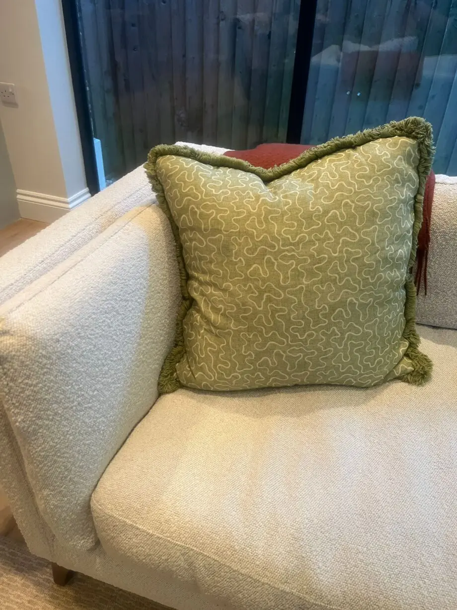 John Lewis Medium 2 Seater Sofa Boucle with Dark Legs
