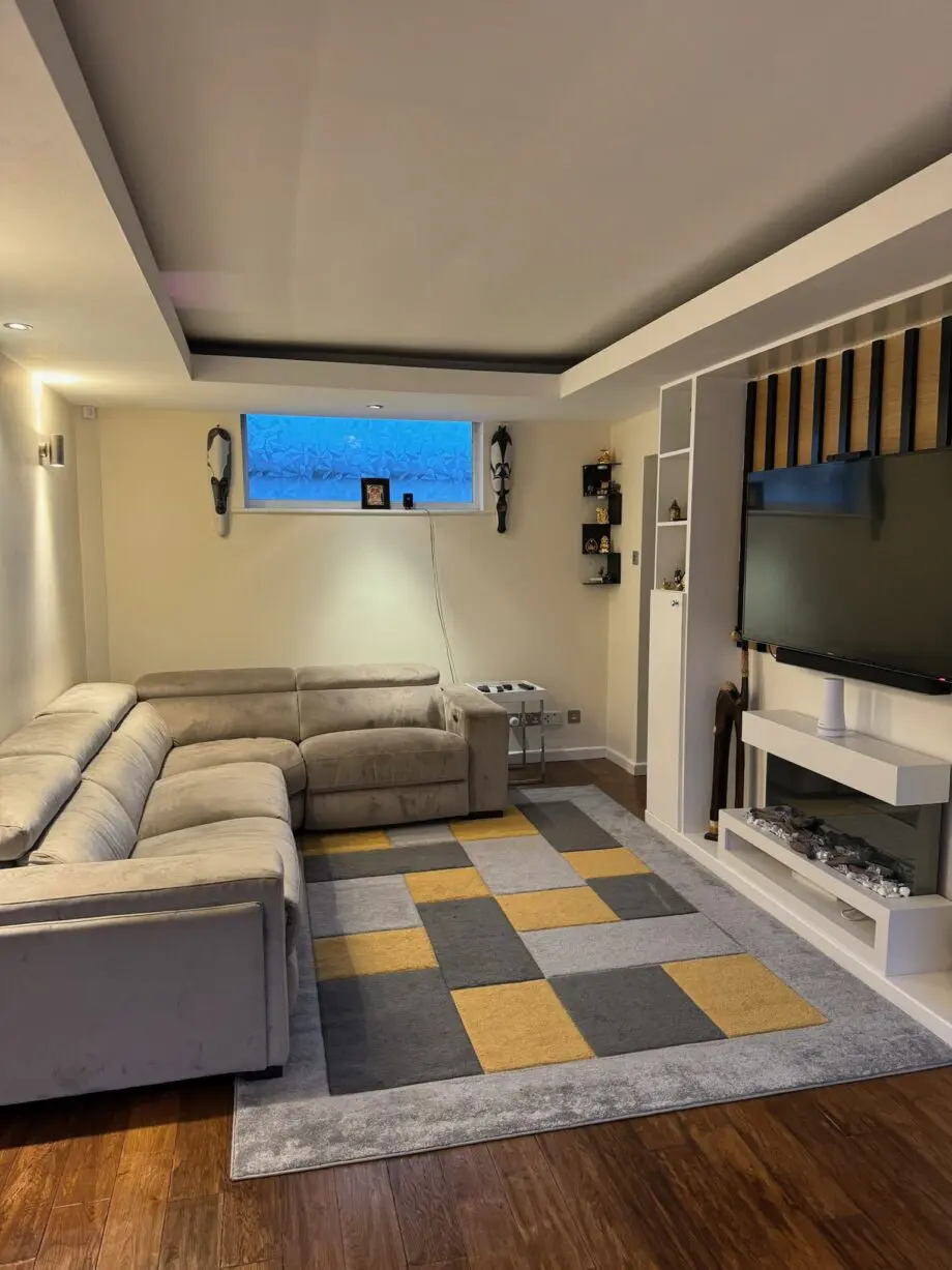 DFS champagne left hand side corner sofa