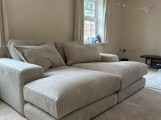 DFS large sofa. Oatmeal colour