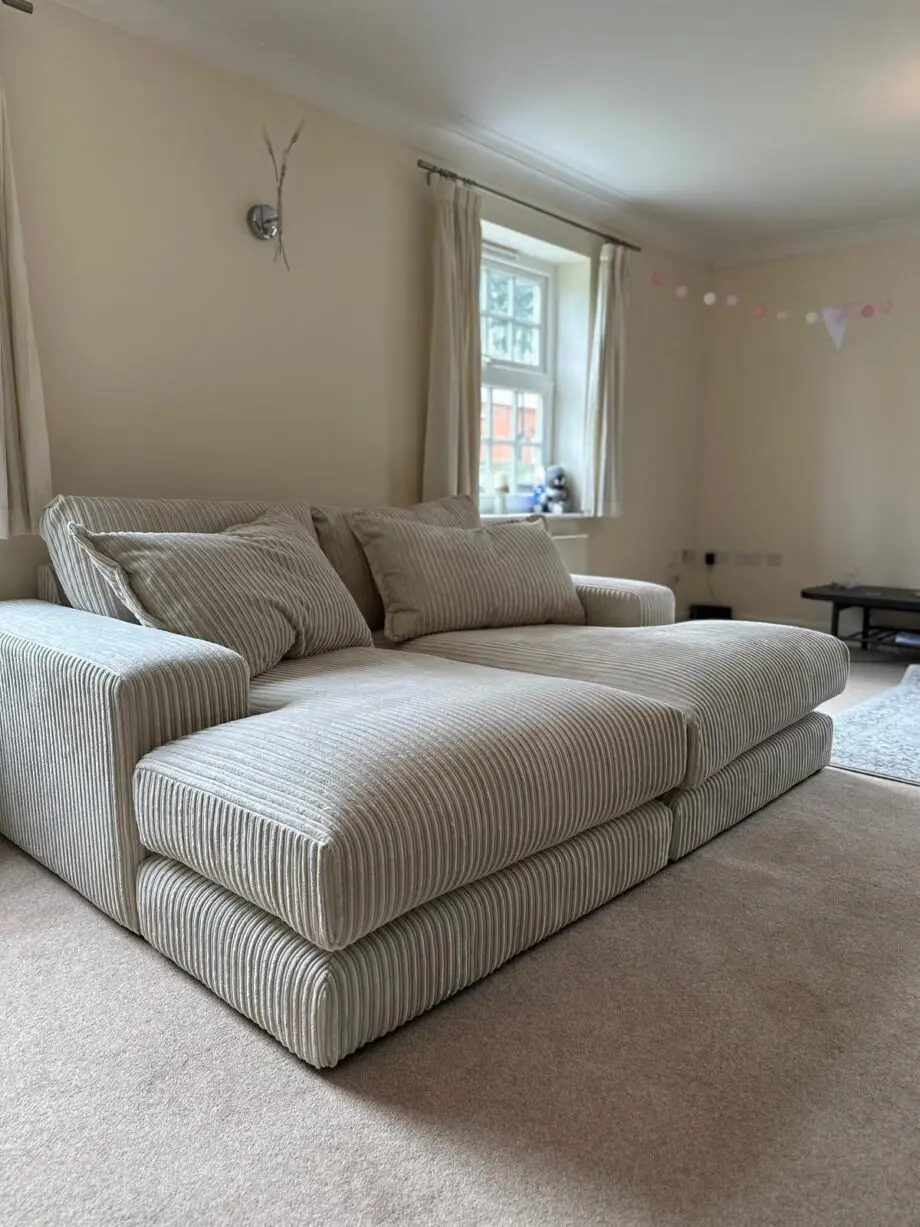 DFS large sofa. Oatmeal colour