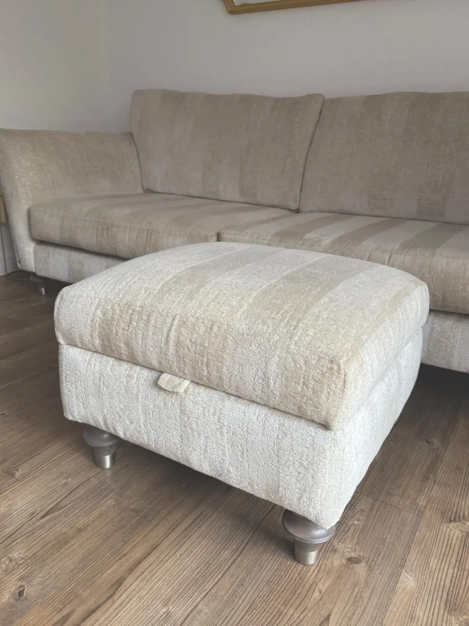Lawrie oyster combination thick luxurious chenille fabric