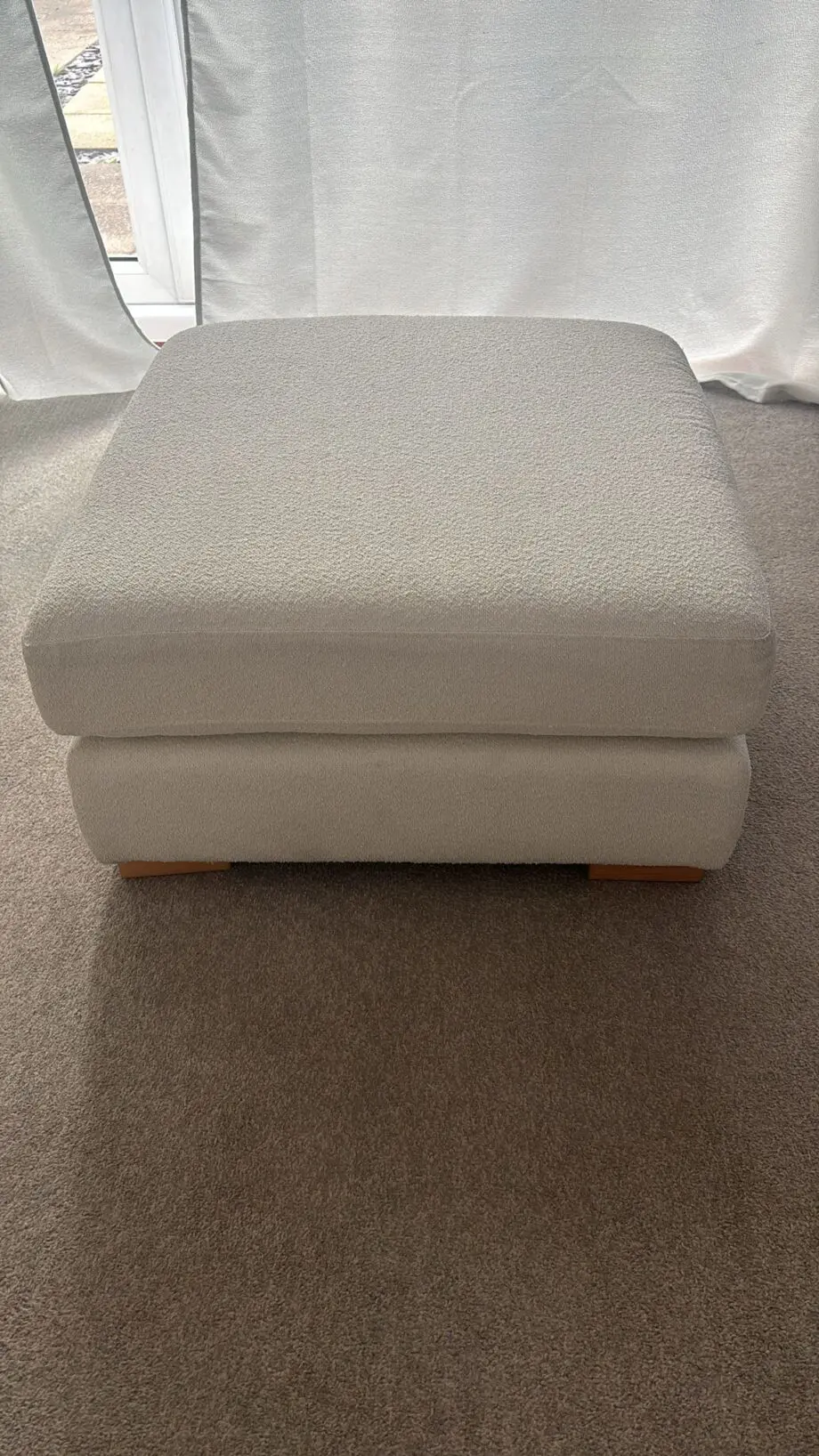 DFS Calix Ivory Right hand facing large chaise end sofa