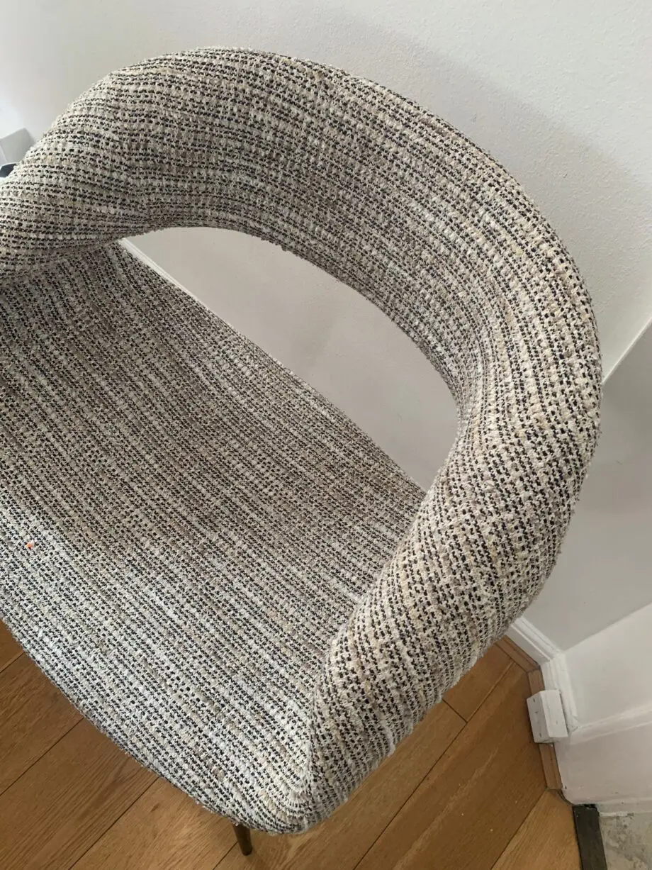 Design dining chairs | custom designed | Tweed fabric (Chanel-like)