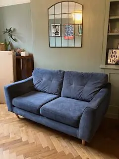 DFS Dark blue 2.5 seater settee
