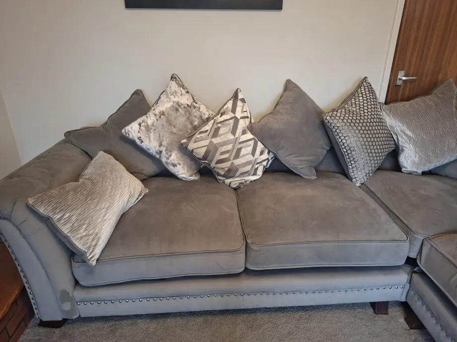 Barker and Stonehouse gray corner sofa